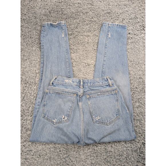 BDG Jeans Women 25 Blue Normcore Toothpick High Rise Casual Distressed Y2K Denim - Picture 1 of 10